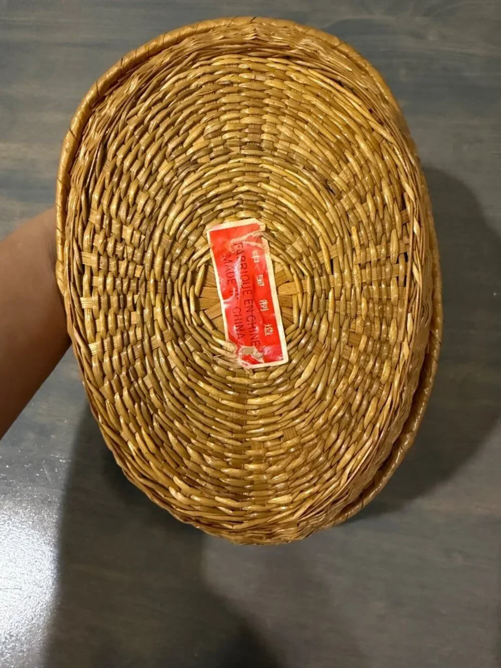Vintage Wicker Rattan Bird Duck Basket